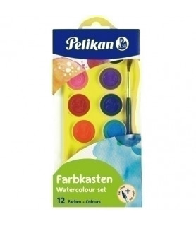 ACUARELA 12 PASTILLAS PELIKAN